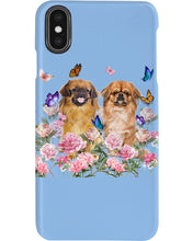 Load image into Gallery viewer, Pekingese With Peonies Gift For Dog Lovers Phone case
