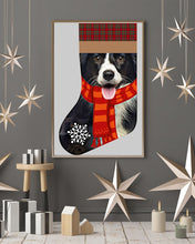 Load image into Gallery viewer, Santa Border Collie In Stock Gift For Dog Lovers Vertical Poster
