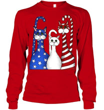 Load image into Gallery viewer, Cat Happy America  Independence's Day Special Custom Design Unisex Long Sleeve
