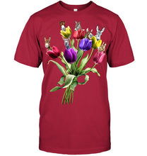 Load image into Gallery viewer, Vintage Funny Donkey With Tulip Trending For Donkey Lovers Guys Tee

