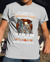 Load image into Gallery viewer, October Grumpy Old Man Will Shoot You For Birthday Gift Guys Tee
