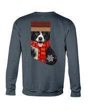 Load image into Gallery viewer, Santa Border Collie In Stock Gift For Dog Lovers Sweatshirt
