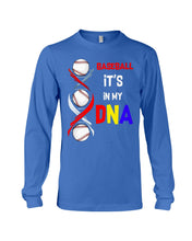 Load image into Gallery viewer, Baseball Be My DNA Gift For Sport Lovers Unisex Long Sleeve
