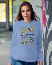 Load image into Gallery viewer, My Only Sunshine Make Me Happy Special Custom Design Sweatshirt

