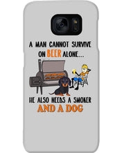 Load image into Gallery viewer, A Man Loves Beer And Dachshund Gift For Dog Lovers Phone case
