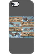 Load image into Gallery viewer, Do What Makes You Happy With Bats Gift For Girls Phone case
