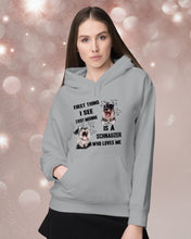 Load image into Gallery viewer, I See Every Morning Is A Schnauzer Who Loves Me Hoodie
