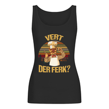 Load image into Gallery viewer, Vert Der Ferk Retro Vintage Gift For Cook Lovers Ladies Flowy Tank
