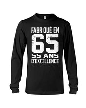 Load image into Gallery viewer, Fabrique En 66 55 Ans D’Excellence Custom Design Gift For Friends Unisex Long Sleeve
