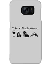 Load image into Gallery viewer, Simple Woman Loves Wine Camping Shoes And Climbing Phone case
