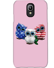 Load image into Gallery viewer, Lovely Phone Case Three Owl With US Flag Gift For Owl Lovers Phone case

