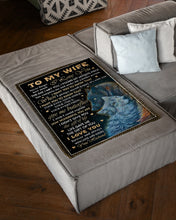 Load image into Gallery viewer, Your Everything Give Me Butterflies Wild Wolf Husband Gift For Wife Fleece Blanket
