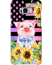 Load image into Gallery viewer, Pig America Flag Sunflower Special Custom Design Phone case
