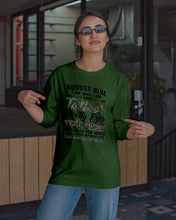 Load image into Gallery viewer, August Girl Has Tattoos Pretty Eyes Thick Thighs For Birthday Gift Unisex Long Sleeve
