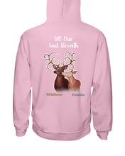 Load image into Gallery viewer, Custom Name Deers Gift For Boyfriend Till Our Last Breath Hoodie
