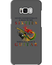 Load image into Gallery viewer, Never Underestimate A 60 Year Old Man Can Play A Guitar Phone case
