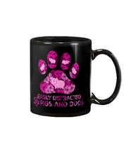 Load image into Gallery viewer, Lovely Phone Case Easily Distracted By Pigs And Dogs Gift For Dog Lovers Mug
