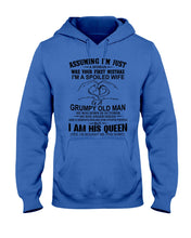 Load image into Gallery viewer, A Spoiled Wife Of An October Grumpy Old Man Birthday Meaningful Gift Hoodie
