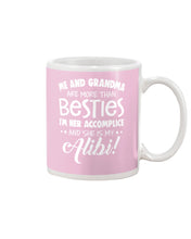 Load image into Gallery viewer, Me And Grandma Are More Than Besties Custom Gift For Family Mug
