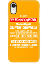 Load image into Gallery viewer, Je Suis Un Homme Chanceux J'ai Line Femme Custom Design Je Suis Son Roi Phone case
