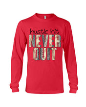 Load image into Gallery viewer, Baseball Hustle Hit Never Quit Gift For Lovers Unisex Long Sleeve
