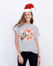 Load image into Gallery viewer, The Best Time Is Staying With You Roses With Cat Gift For Cat Lovers Guys Tee
