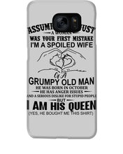 Load image into Gallery viewer, A Spoiled Wife Of An October Grumpy Old Man Birthday Meaningful Gift Phone case
