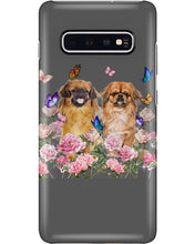 Load image into Gallery viewer, Pekingese With Peonies Gift For Dog Lovers Phone case
