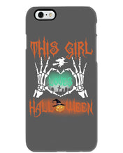 Load image into Gallery viewer, This Girl Loves Halloween Gift For Girls Phone case
