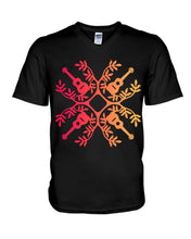 Load image into Gallery viewer, Four Ukuleles Unique Design Gift For Ukuleles Lovers Guys V-Neck

