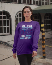 Load image into Gallery viewer, I Do Need All These Horses Dogs And Cats Unisex Long Sleeve
