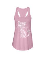 Load image into Gallery viewer, Cat With Clover Lucky Great Gift For Cat Lovers Ladies Flowy Tank
