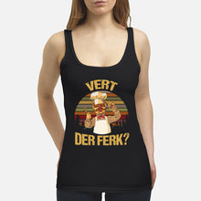Load image into Gallery viewer, Vert Der Ferk Retro Vintage Gift For Cook Lovers Ladies Flowy Tank
