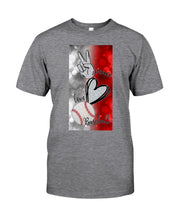 Load image into Gallery viewer, Baseball Peaceful Love Gift For Baseball Lovers Guys Tee
