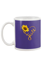 Load image into Gallery viewer, Black Phone Case Sunflower Faith Gift For Christians Mug
