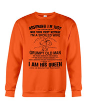 Load image into Gallery viewer, A Spoiled Wife Of An October Grumpy Old Man Birthday Meaningful Gift Sweatshirt
