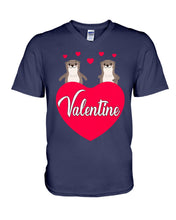 Load image into Gallery viewer, Couple Otter Valentine's Day Gift For Otter Lovers Guys V-Neck
