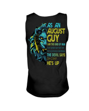 Load image into Gallery viewer, As An August I Am The Kind Of Man Lion Birthday Gift Unisex Tank Top
