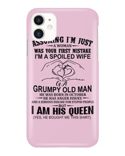 Load image into Gallery viewer, A Spoiled Wife Of An October Grumpy Old Man Birthday Meaningful Gift Phone case

