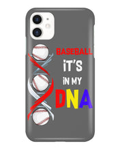 Load image into Gallery viewer, Baseball Be My DNA Gift For Sport Lovers Phone case
