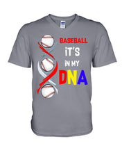Load image into Gallery viewer, Baseball Be My DNA Gift For Sport Lovers Guys V-Neck
