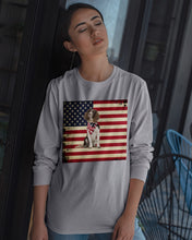 Load image into Gallery viewer, Lovely Phone Case With US Flag Gift For Spaniel Lovers Unisex Long Sleeve
