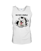 Load image into Gallery viewer, Six Feet People Alaska Husky  Unique Custom Design For Dog Lovers Unisex Tank Top
