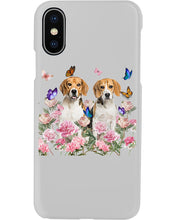 Load image into Gallery viewer, Gift For Dog Lovers Beagle With Peonies Phone case
