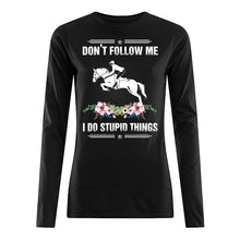 Load image into Gallery viewer, Don't Follow Me I Do Stupid Things Gift For Men Unisex Long Sleeve
