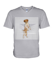 Load image into Gallery viewer, Brittany Spaniel Climb Curtain Gift For Dog Lovers Guys V-Neck
