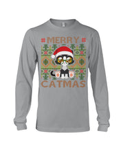 Load image into Gallery viewer, Merry Catmas Cute Funny Gifts Unisex Long Sleeve
