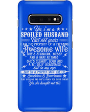 Load image into Gallery viewer, Shes Stubborn Messy And A Brat At Times Black Gift For Husband Phone case
