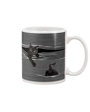 Load image into Gallery viewer, Cats In Your Horizontal Stripes Pocket Trending Gift For Cats Lovers Mug
