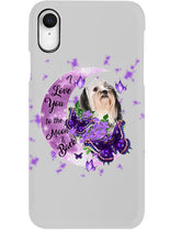 Load image into Gallery viewer, Purple Moon Light Shih Tzu Gift For Dog Lovers Phone case
